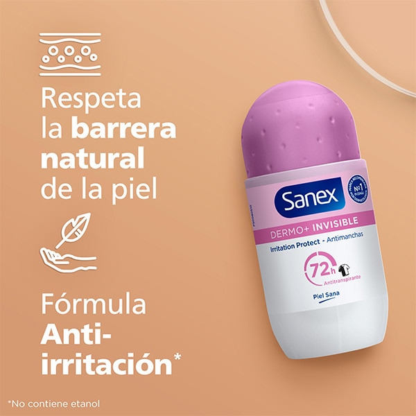 Sanex Roll-On Dermo+ Invisible Sanex Roll-On Dermo+ Invisible
