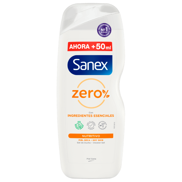 Gel de baño Sanex Zero% para piel seca y sensible