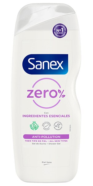 sanex zero anti pollution shower gel de piel thumbnail