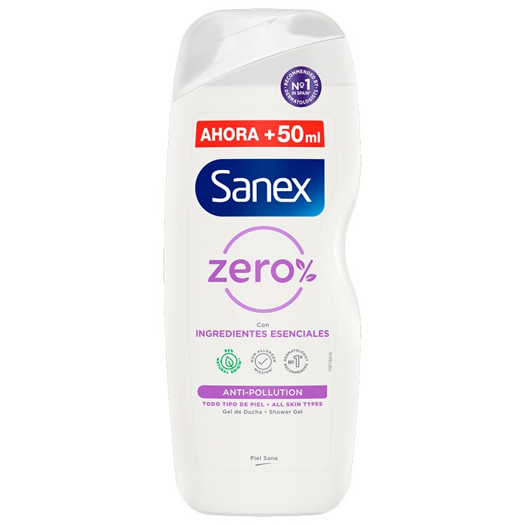 Gel de cara y cuerpo SANEX ZERO% antipolución (Piel grasa)