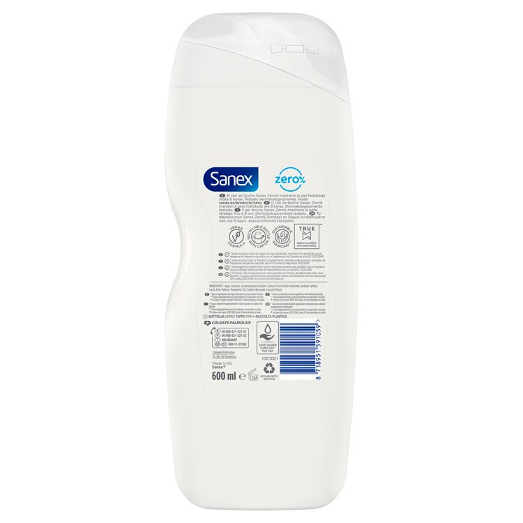 Gel de ducha SANEX ZERO% Hydrante Gel