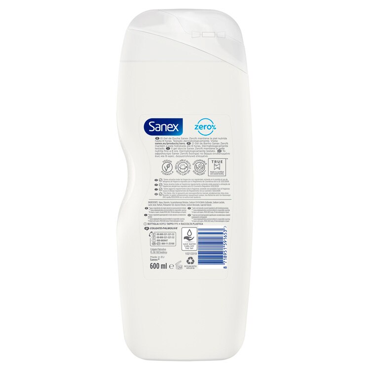 Gel de ducha SANEX ZERO% Hydrante Gel
