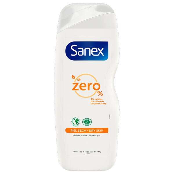 Gel de ducha SANEX ZERO% Piel seca (Piel seca y sensible)