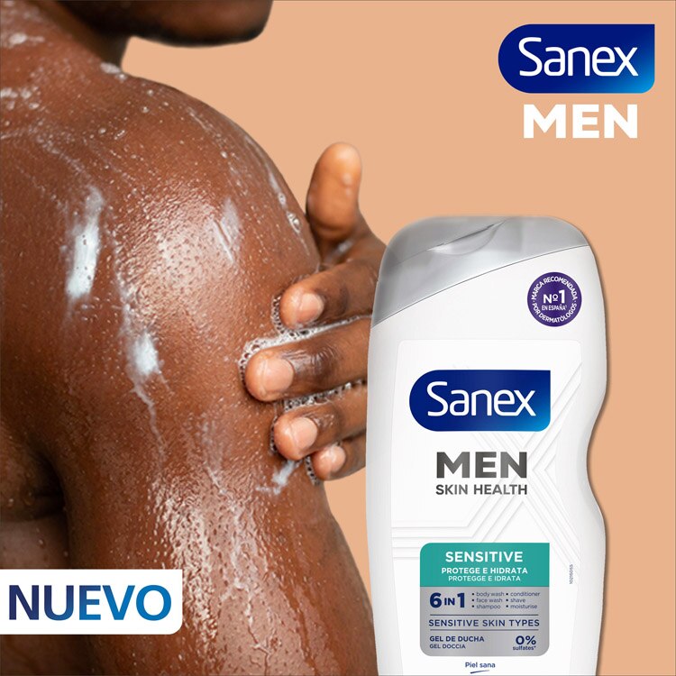 Gel de cara y cuerpo SANEX Piel Sensible
